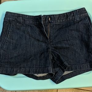 New York and Company dark denim shorts